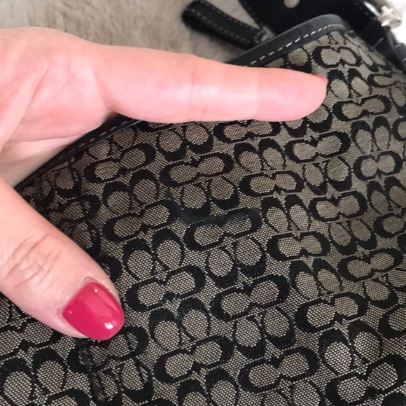 Coach signature small hobo canvas shoulder bag - Picture 7 of 7